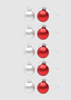 Preview: FC Bayern München - Christbaumkugel 10er Set